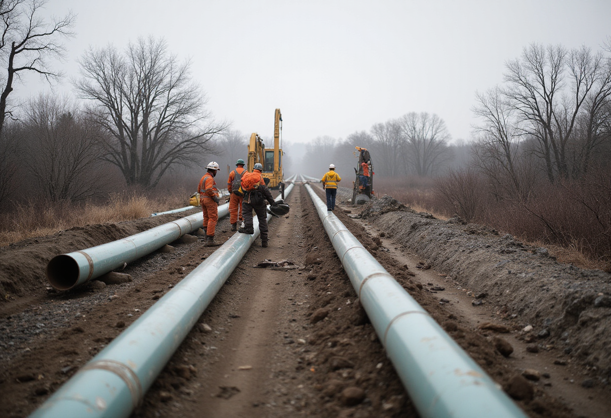 Line 5 pipeline construction crews breach Wisconsin aquifer - ictnews.org